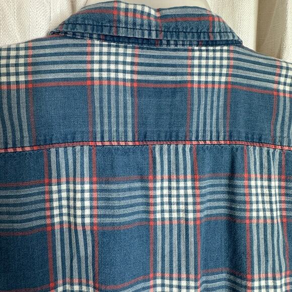 Wrangler Button Down Short Sleeve Denim Shirt - Vintage size: XXL - Picture 4 of 12